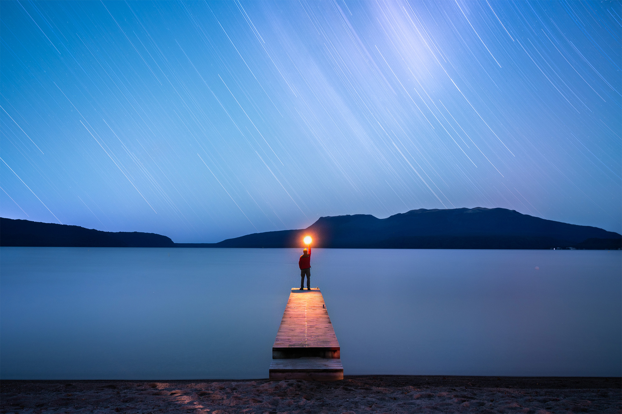 Star trails over Aotearoa
